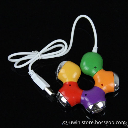 Colored Bauhinia USB Hub